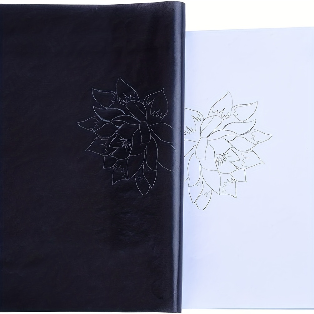 Papel de calco, 100 hojas de papel de calco, papel de trazado de artistas  de 8.5 x 11 pulgadas para tinta de marcador, papel transparente ligero