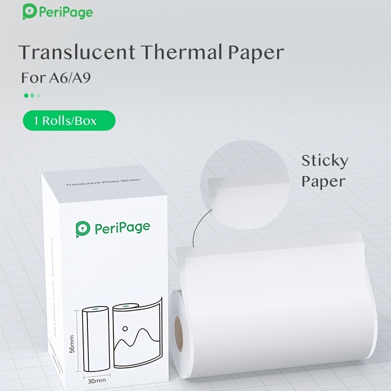 Pour Phomemo T02 3 rouleaux Bluetooth imprimante papier thermique étiquette  papier 50mm x 3.5m 20
