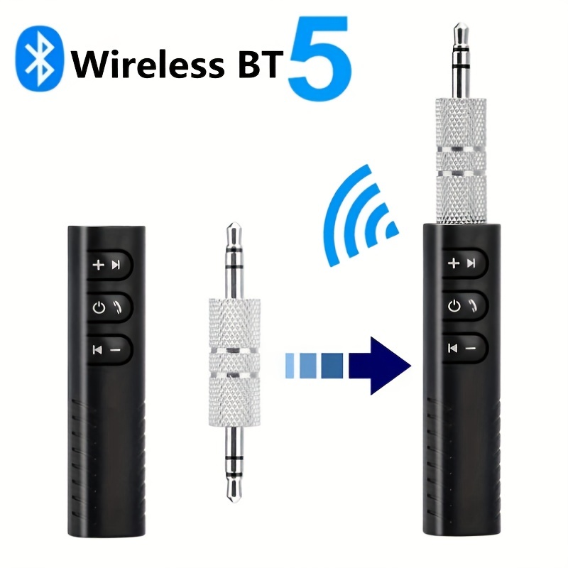 Comprar Receptor y transmisor Bluetooth 5,0, FM, estéreo, AUX, conector RCA  de 3,5mm, óptico, inalámbrico, llamada con manos libres, NFC, Adaptador de  Audio Bluetooth para TV