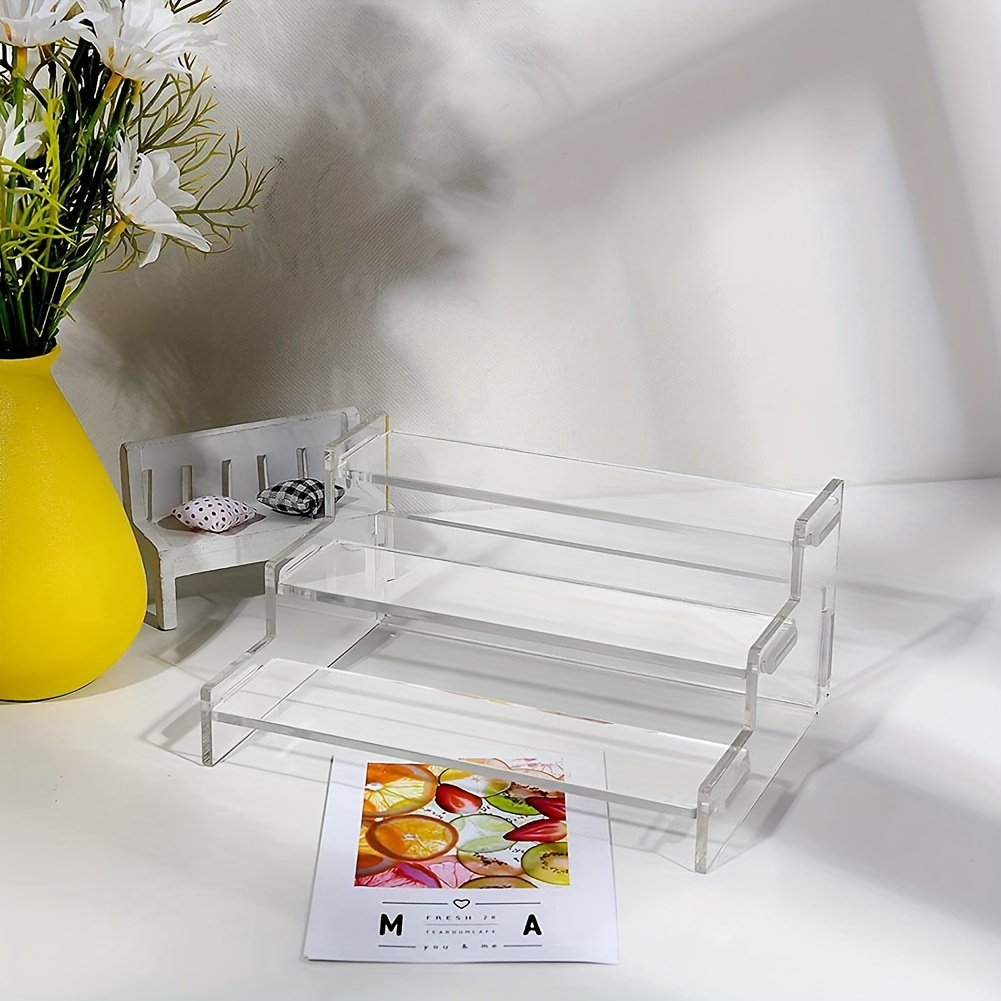 Acrylic Bathroom Transparent Shelf Rack, Punch-free Slotted Layer Plate,  Suit For Toilet - Temu