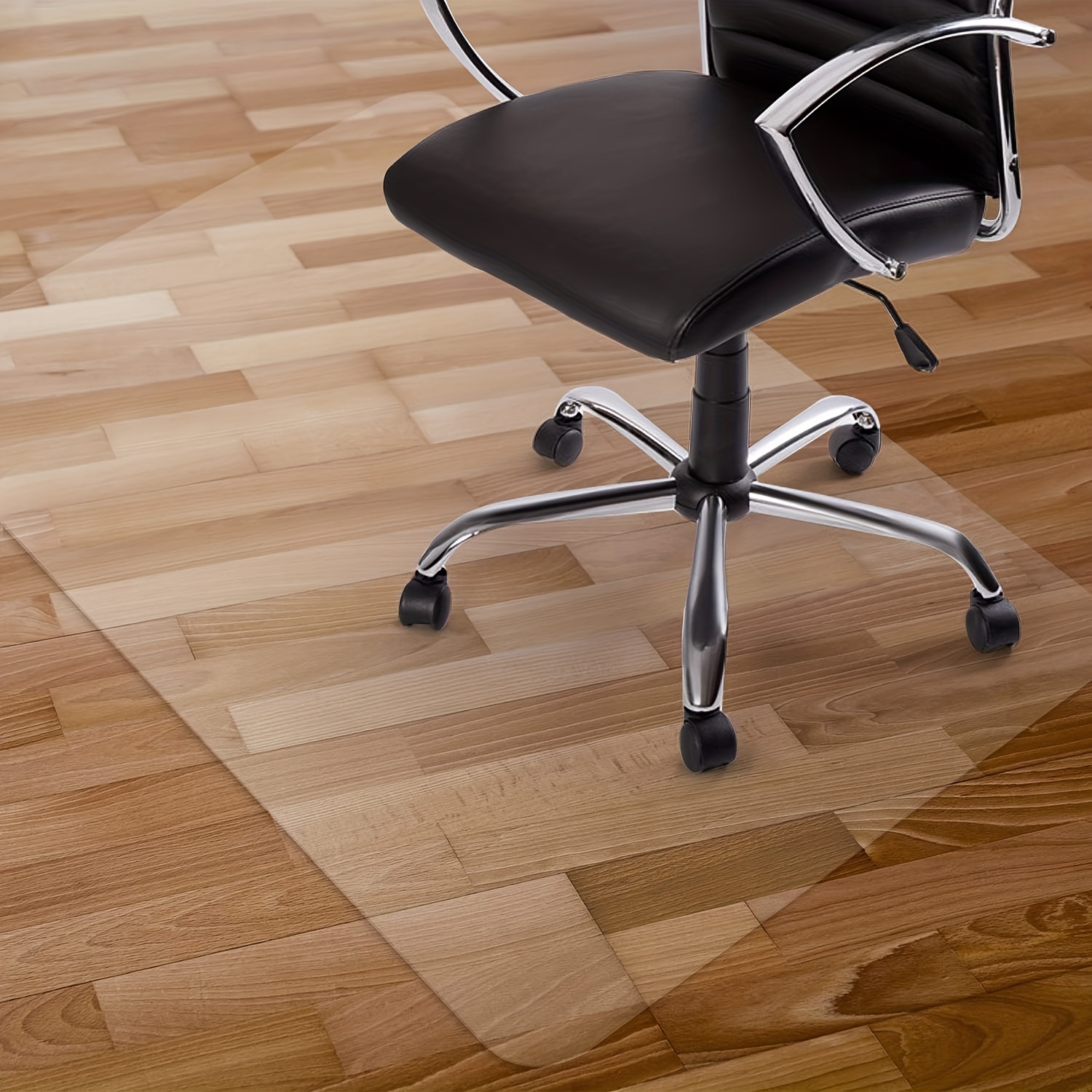  Camino de suelo de PVC transparente, protector de piso de  azulejos de madera dura para cocina, alfombra de pelo bajo/silla de  oficina, cubierta de plástico para entrada HD transparente, resistente al