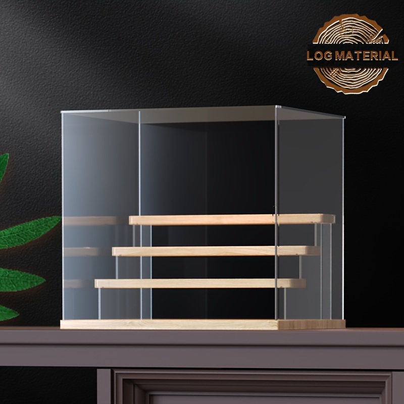 Acrylic Rotating Countertop Display Case with LED Lights - Eds Box & Supply  Co.