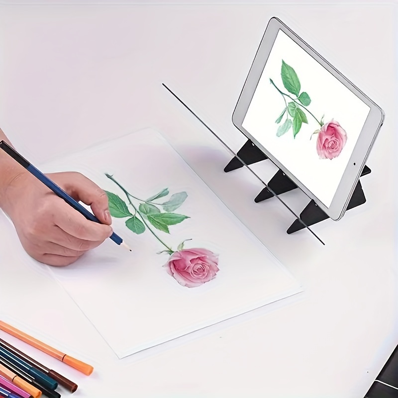 Wendry Painting Art Optical Drawing Board, Portable Sketching Acrylic Tool for Beginners and Kids, Zero-Based Drawing Mould, Optical