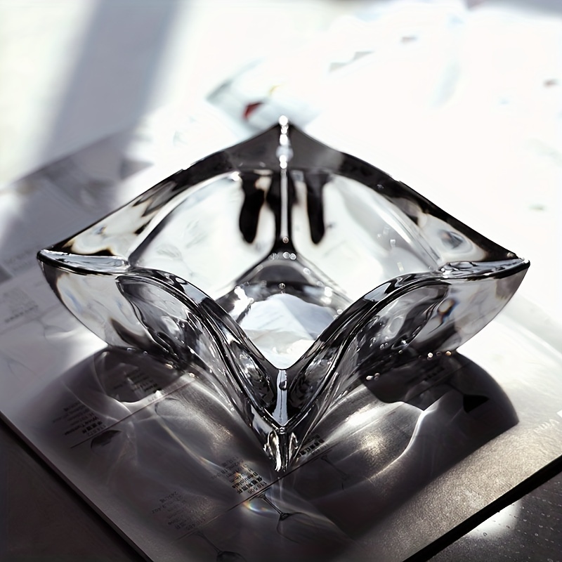 European Diamond Crystal Glass Ashtray Modern Home Decor Cigar Ashtray  Living Room Decor Smoking Accessory Tobacco Tray Boy Gift - AliExpress