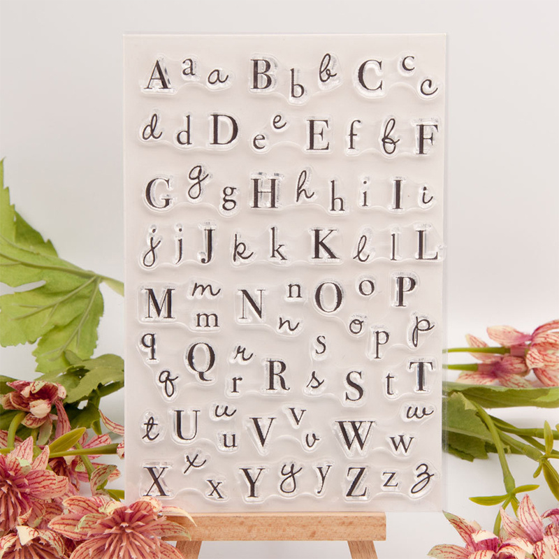 Letters clear stamp set /alphabet words clear stamps /planner Journal –  DokkiDesign