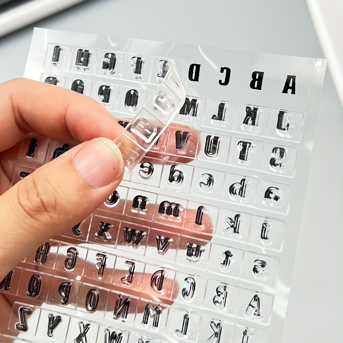 Numbers Alphabets Printing Tools Creative Leather - Temu