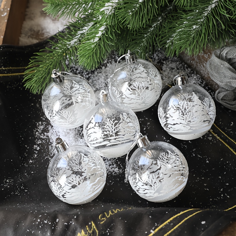 Empty Glass Ornaments Glass Ornament Blanks Blank Ornaments Clear Glass  Christmas Ornaments DIY Crafts Fillable Ornaments Disc Shaped 6pcs 