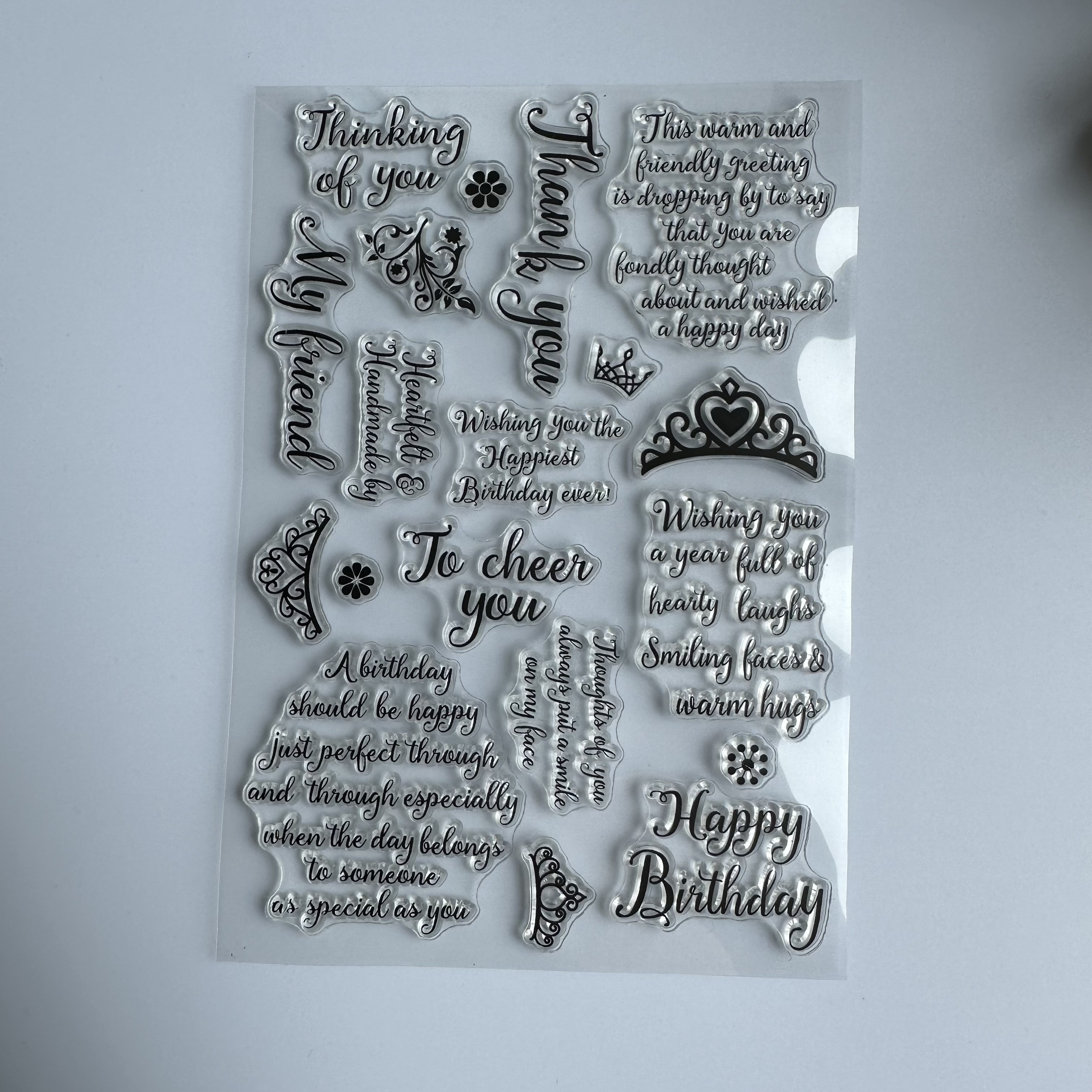 Thick Clear Acrylic Stamp Block - Perfect For Diy Scrapbooking