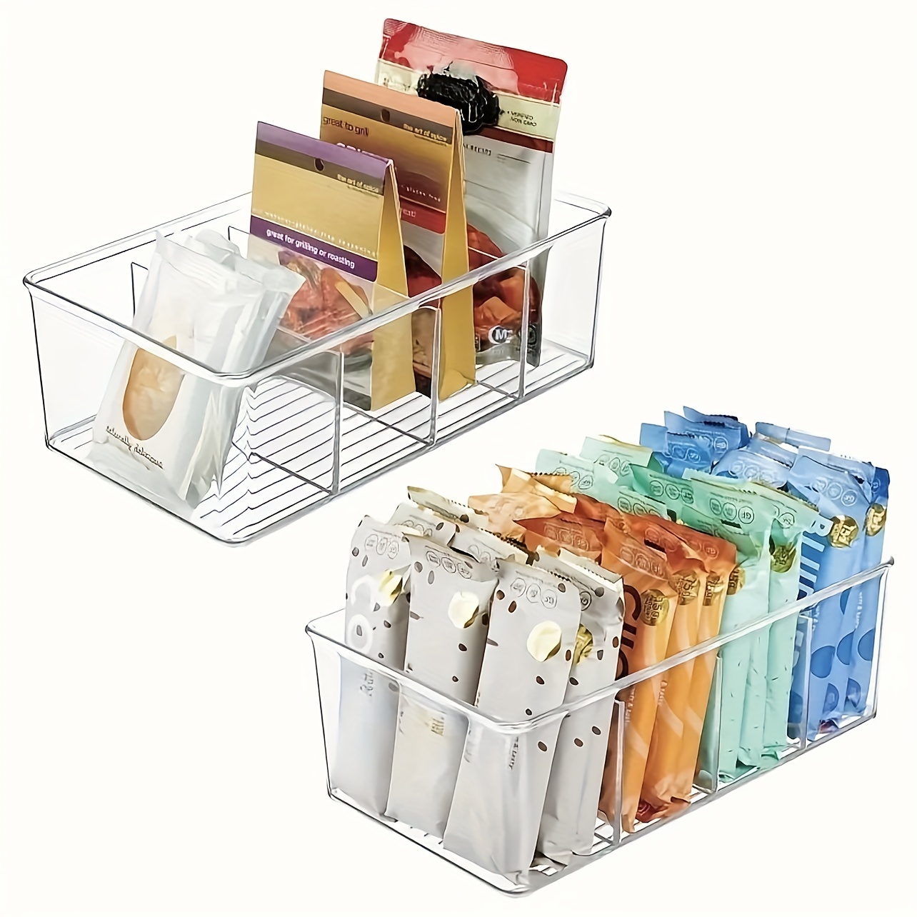 Plastic Clear Storage Bins Pantry Organizer Box Bin Containers for  Organizing Kitchen Fridge, Food, Snack Pantry Cabinet Big Capacity - China Storage  Bin and Clear Storage Bin price