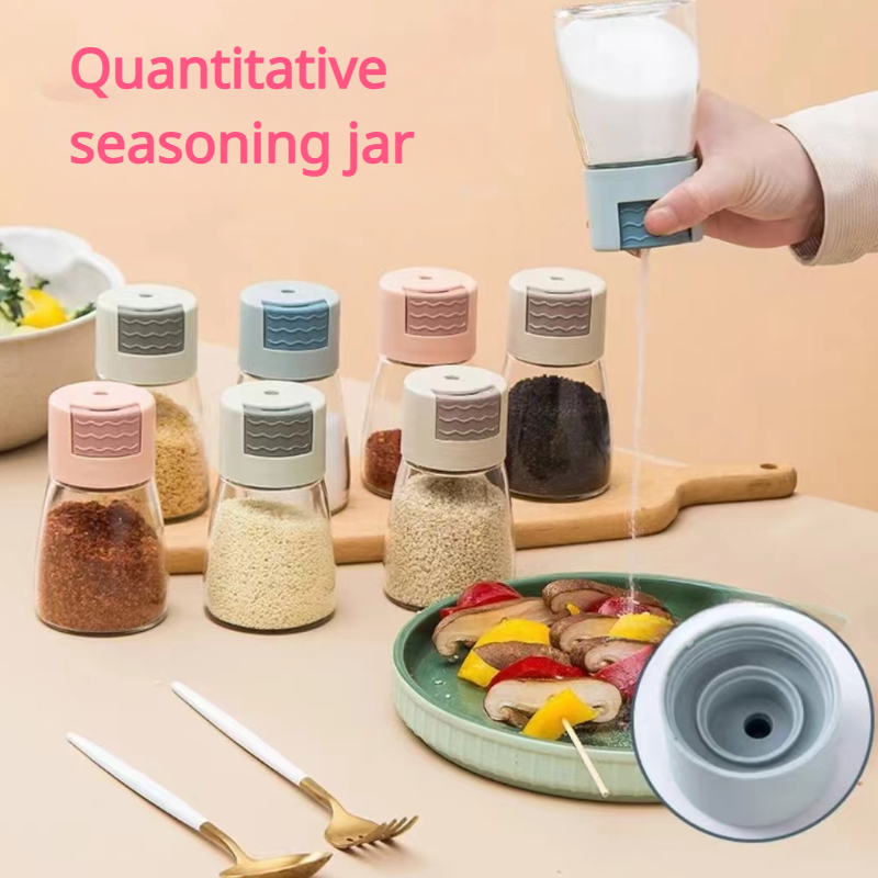 10Pcs 100ml Plastic Salt Pepper Seasoning Jar Condiment Bottles Sifter  Container