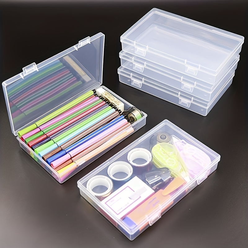 Organize Your Art Supplies With This Transparent Stackable Pencil Case -  Large Capacity For Sketching, Art Brushes & More! - Temu