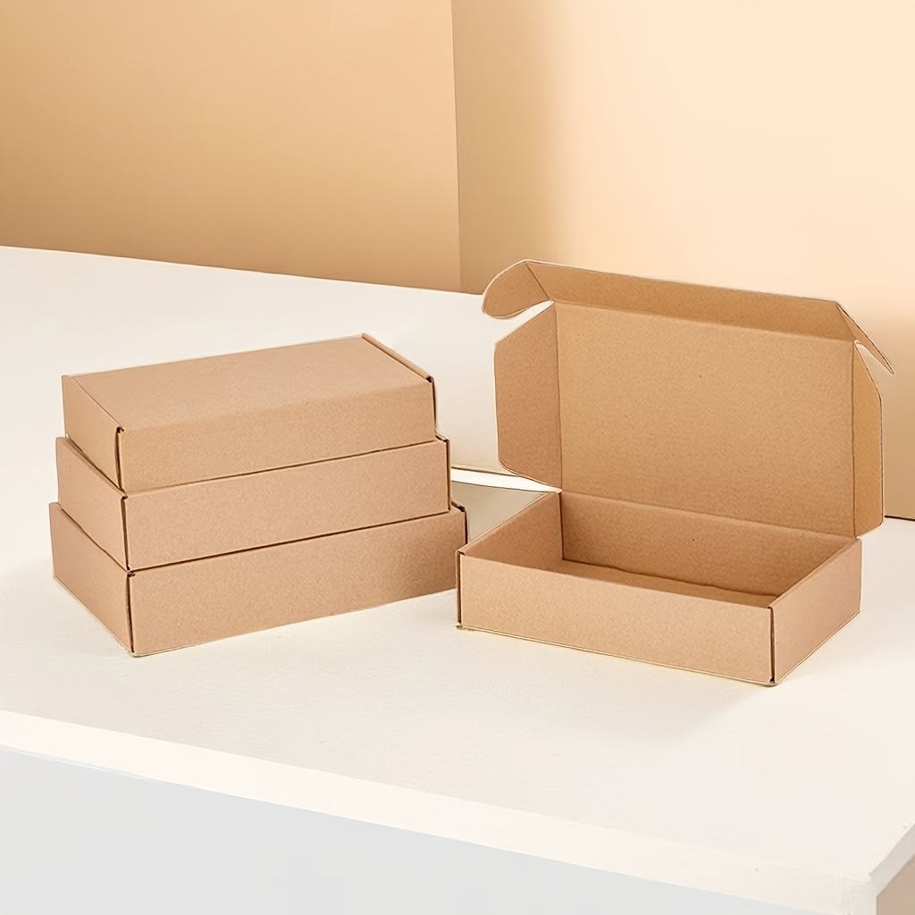 Cajas de regalo pequeñas con tapas, paquete de 10 cajas de cartón  reciclables para regalos, invitaciones, organización, cajas de papel kraft