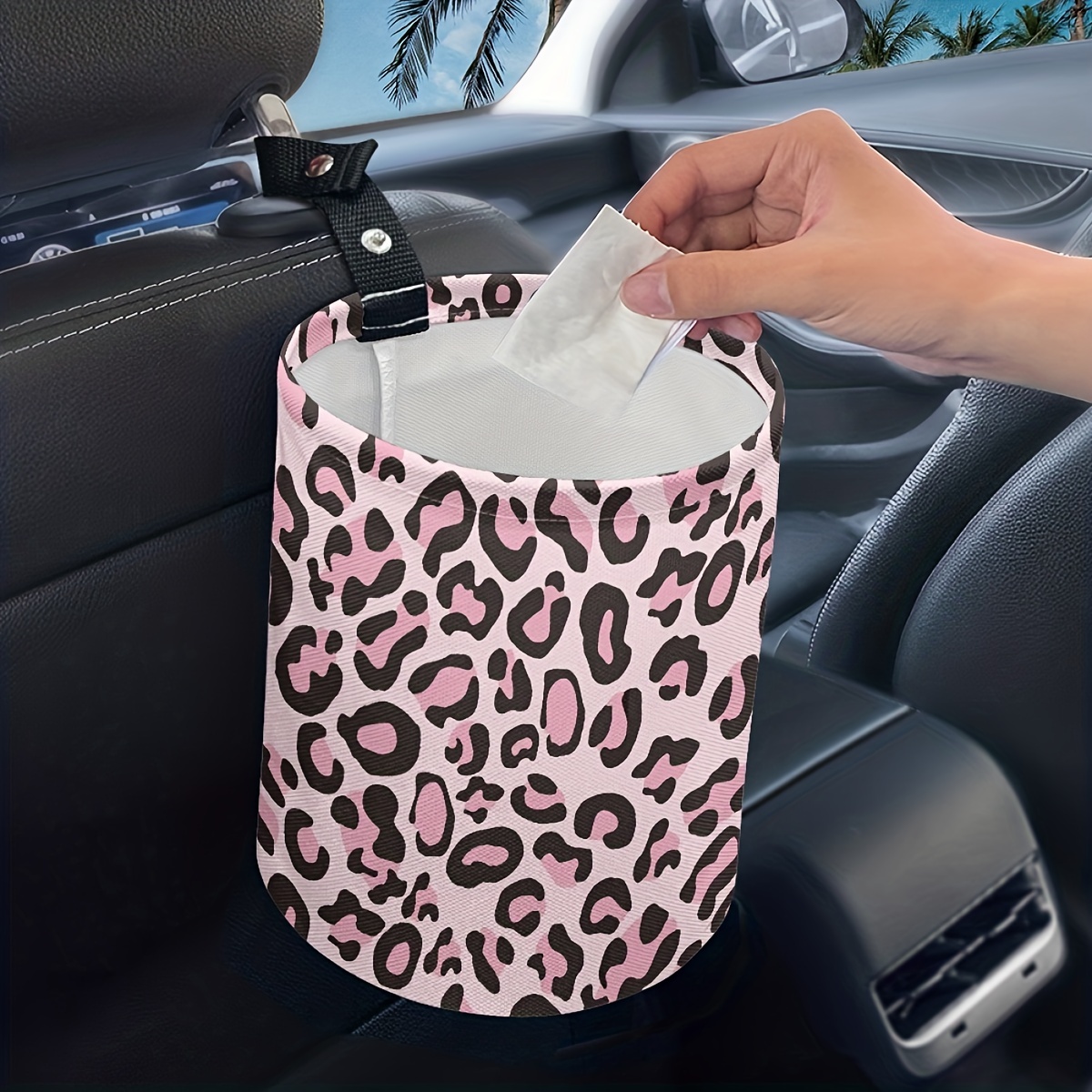 Organizador de coche de cristal ostentoso bolsa trasera para - Temu