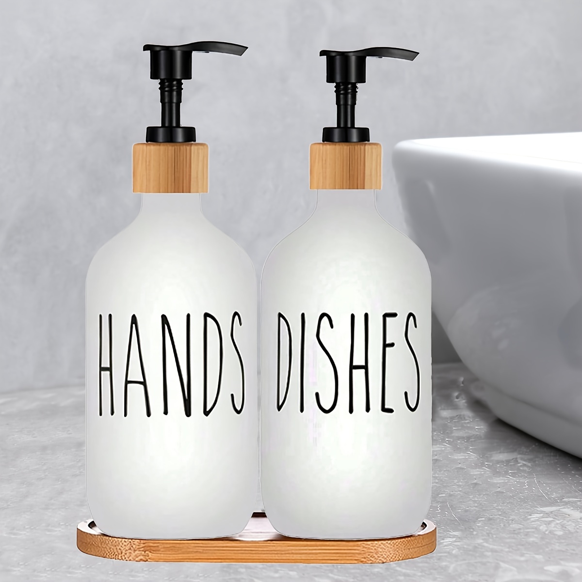 Soap Dispenser and Scrubber Holder, 5 Sponge, Kitchen Soap Dispenser, Dish  Soap Dispenser for Dorm Hotel Restaurant Green