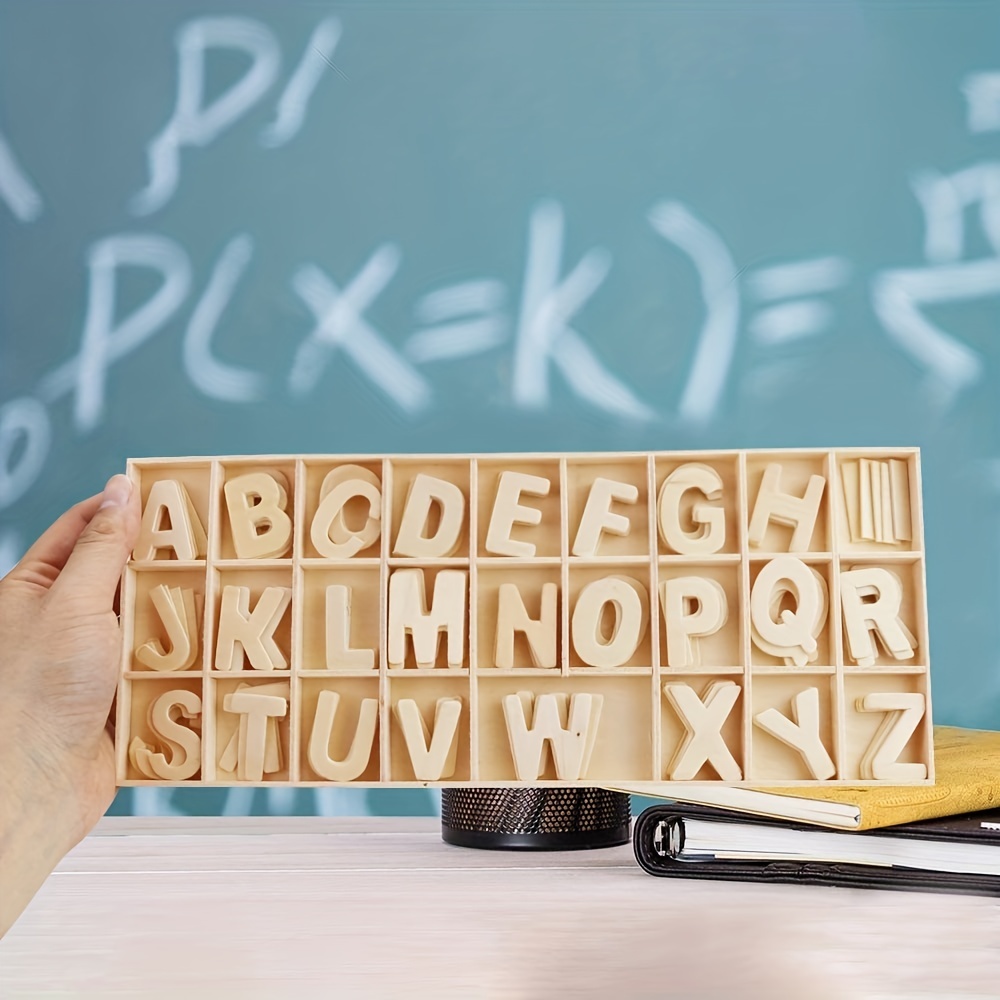 1pc Letras De Pie De Madera Blanca Diseño De Nombre De - Temu