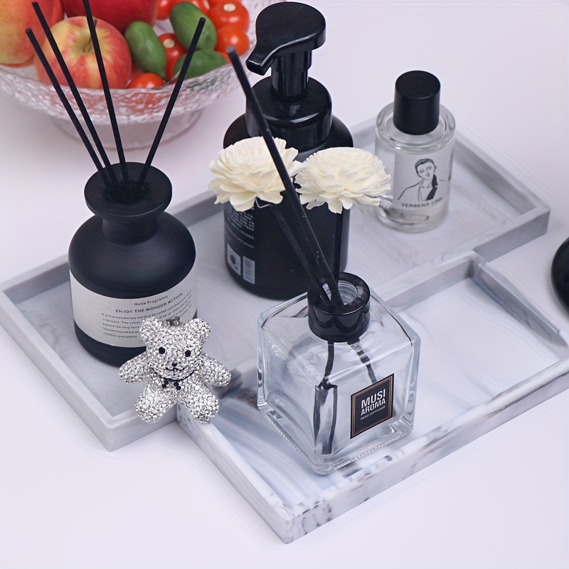 GOOD TO GOOD Silicone Bathroom Vanity Tray - Perfume Tray, Hand Towel Tray,  Lotion Bottle Holder, Toilet Tank Tray, Liquid Soap Dispenser Tray 