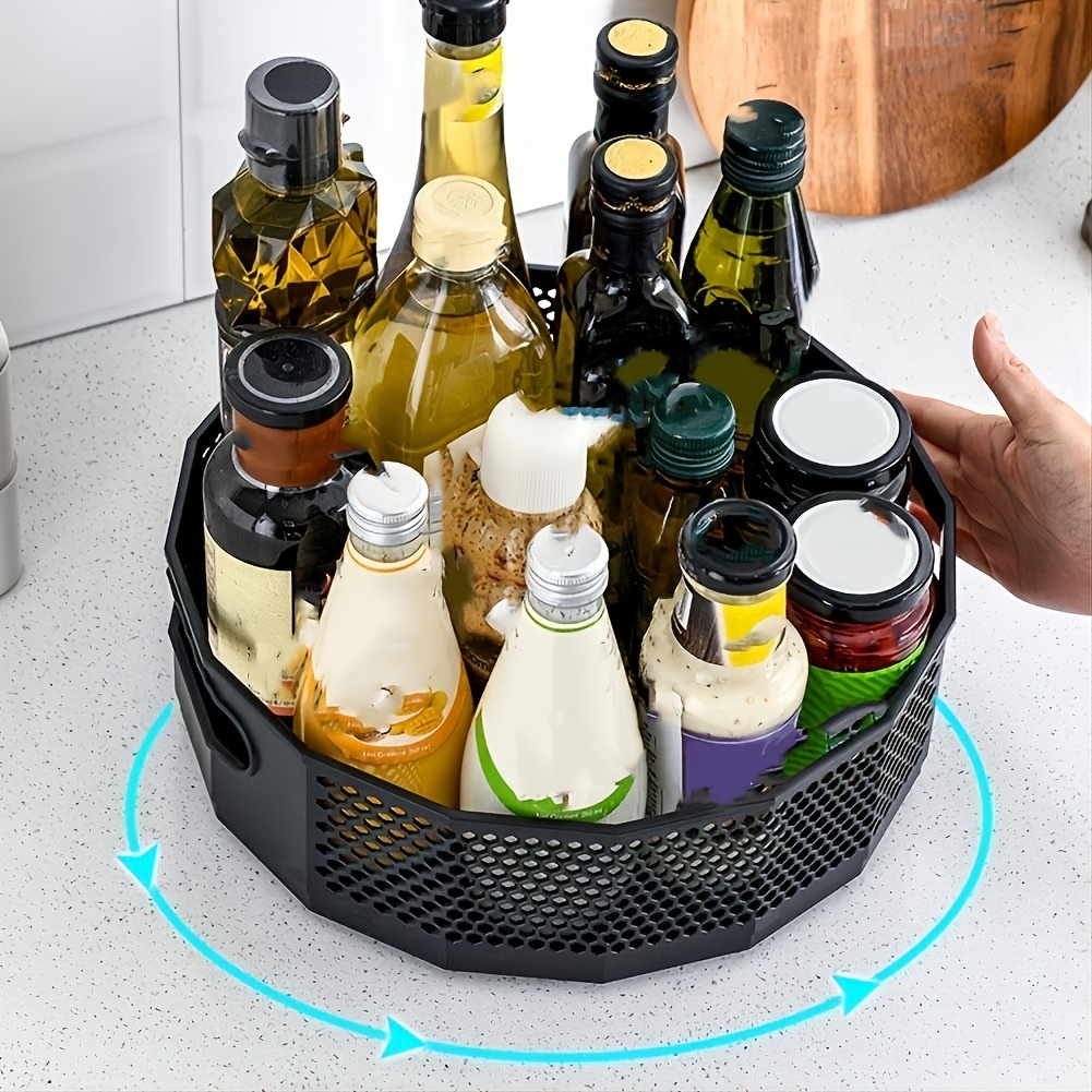 Acquista Vassoio organizer per giradischi Vassoio organizer per frigorifero  rettangolare trasparente girevole a 360 gradi Forniture da cucina