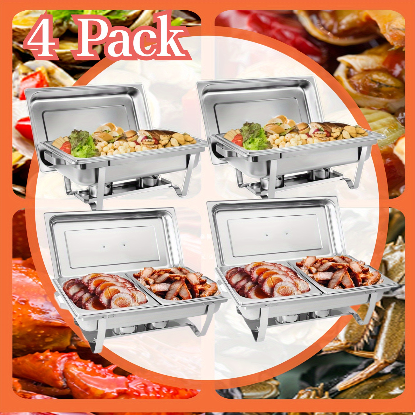 Chafing Dish Stainless Steel Buffet Serving Tray Chafing - Temu