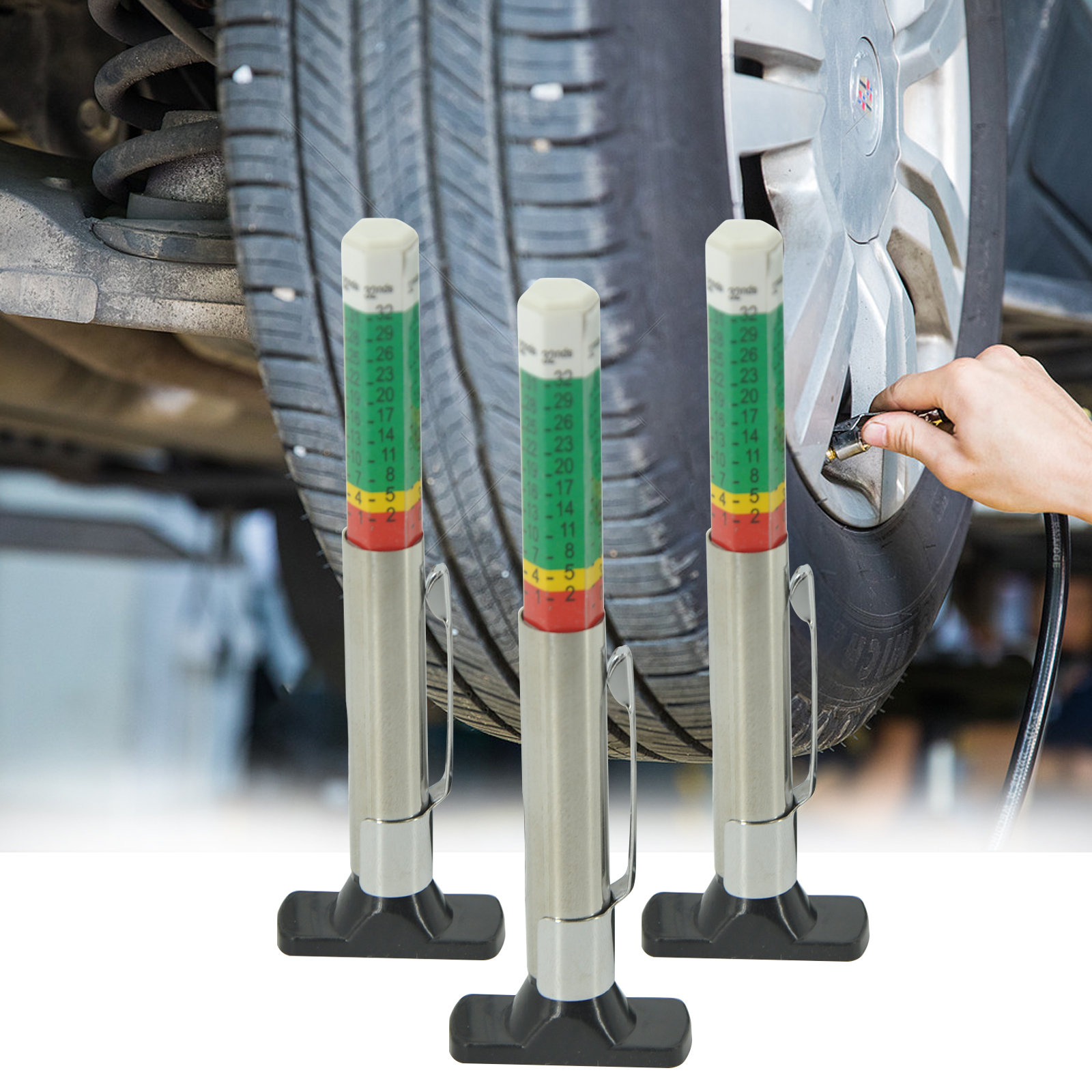 Profiltiefenmesser Reifenprofilmesser Reifen Messen Reifenmessgerät  Lauffläche