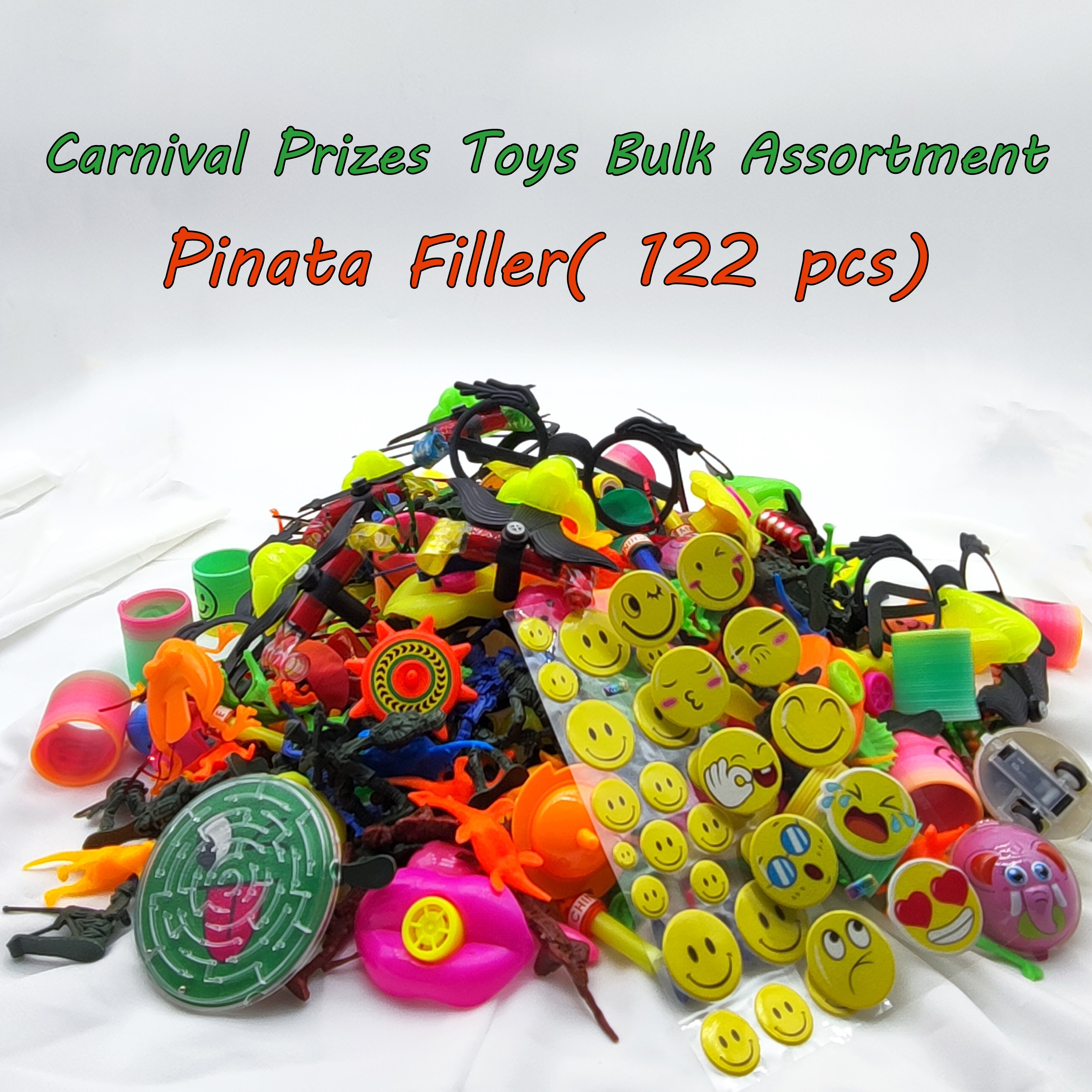 Relleno de piñata para niños, 48 piezas, juguetes de premios de carnaval,  surtido a granel, huevos