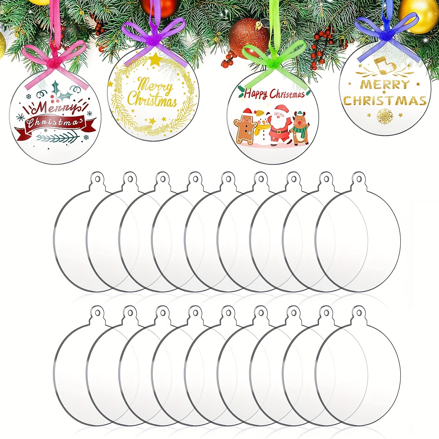 Fillable Clear Plastic Balls With Decorations(8 Styles) Transparent Empty  Plastic Balls Ornaments Diy For Xmas Tree Wedding Party Home Shop Decor  Scene Decor, Room Decor, Home Decor, Window Decor Pendant, Holiday Party