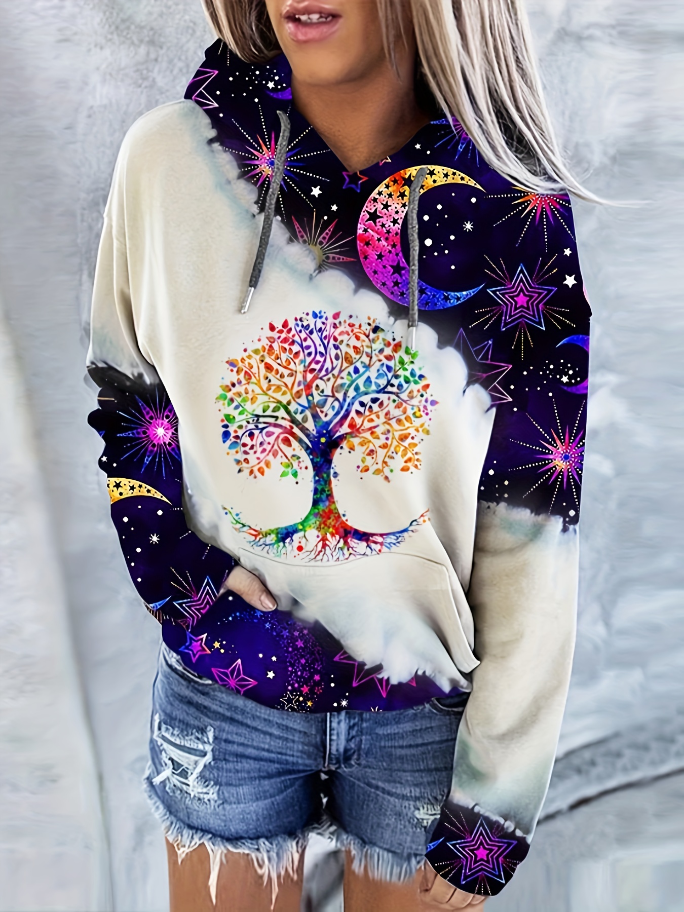 Galaxy shop tree hoodie