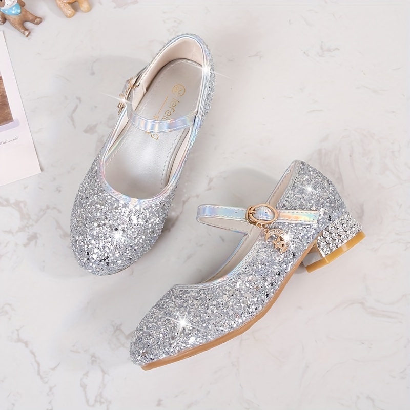 Kids red sales sequin shoes