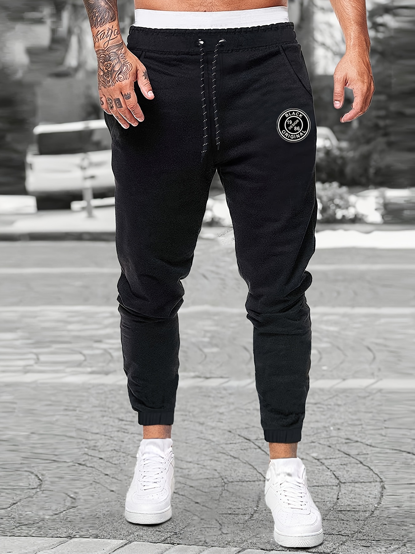 Brokig - Pantalones deportivos con cremallera para hombre, pantalones  casuales para entrenamiento y gimnasia, cómodos pantalones de chándal  ajustados