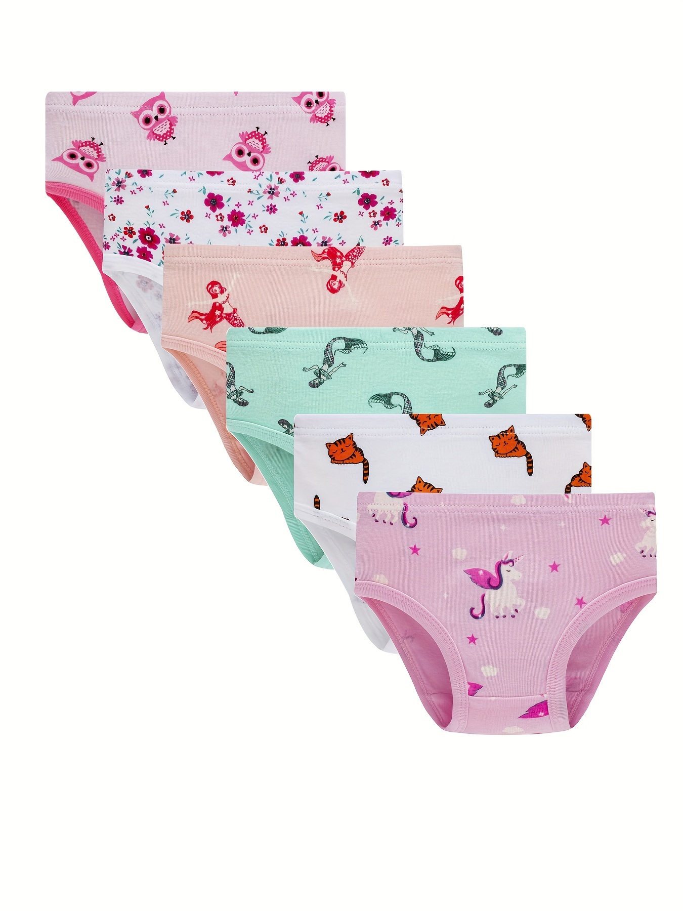 Toddler Girls Cute Cartoon Pandas Swans Printed Underwear - Temu Canada