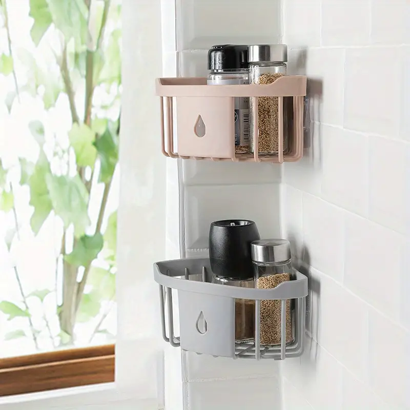 Utility Shelf Punch-free Stick-on Bathroom Organizer Toilet Shelf