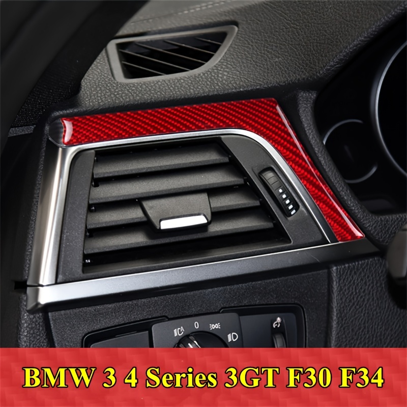 Red Center Console Stripe IDrive Button Gear Panel Cover For BMW 3 Ser