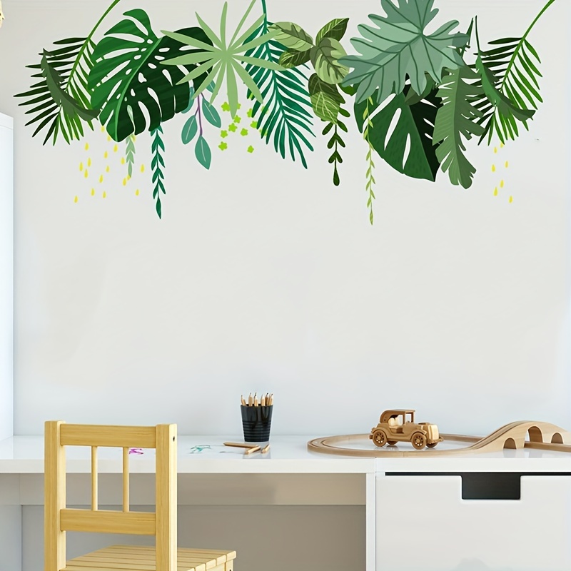 decalmile Stickers Muraux Feuille de Palmier Autocollant Mural Plante  Tropical Décoration Murale Chambre Salon Bureau : : Bricolage