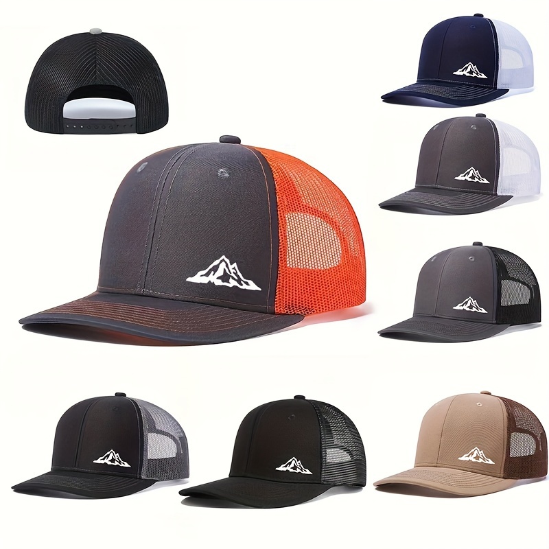 Hot Stamping M Trucker Hat Mesh Breathable Unisex Baseball Hip Hop Sunshade  Dad Hats - Temu Australia