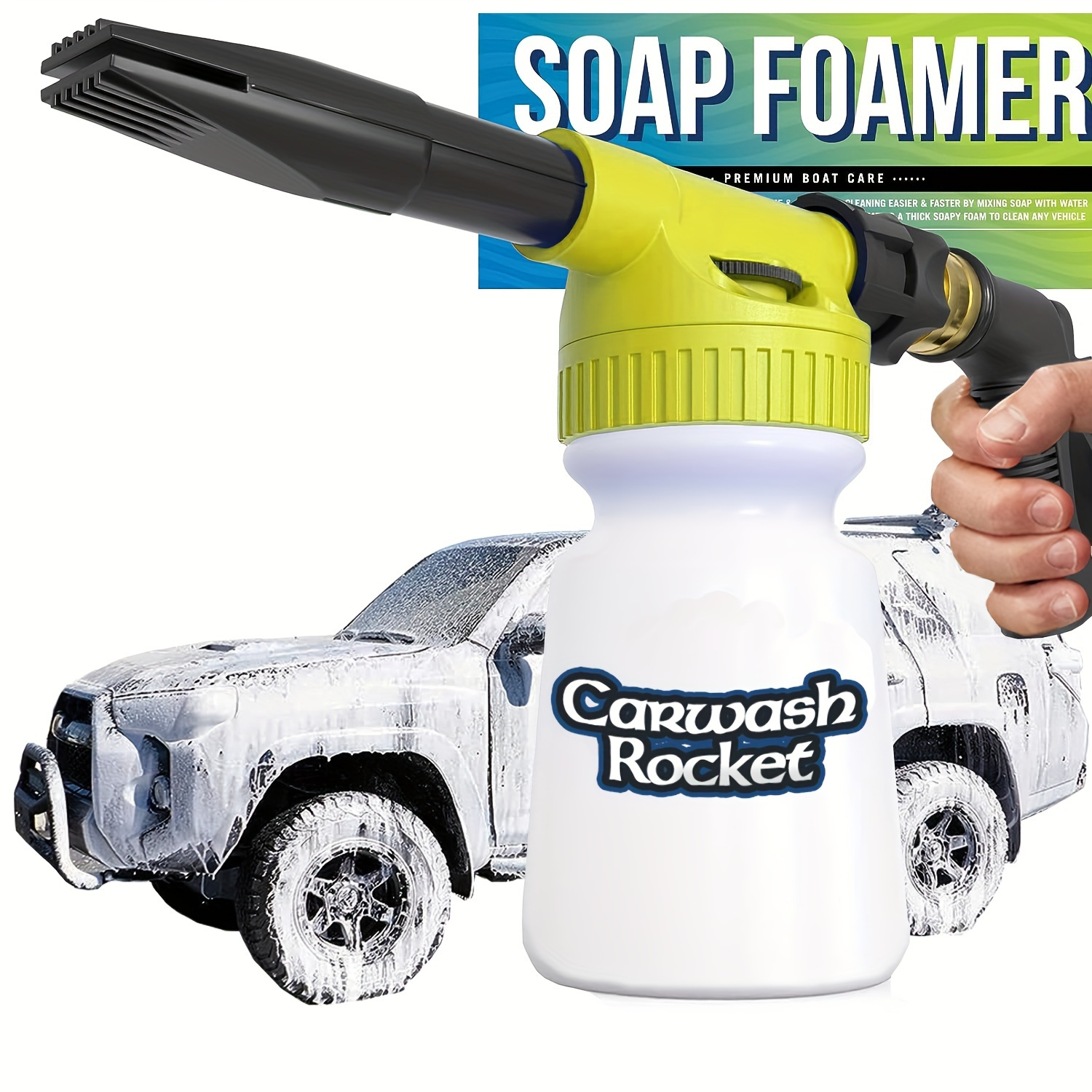 Foam Cannon Soap Foam Gun for Boat Cleaning and Car Wash - Foam Sprayer Car  Wash Washing Foamer Cannon Detailing Gift Car Wash Kit Foam Cleaner Spray