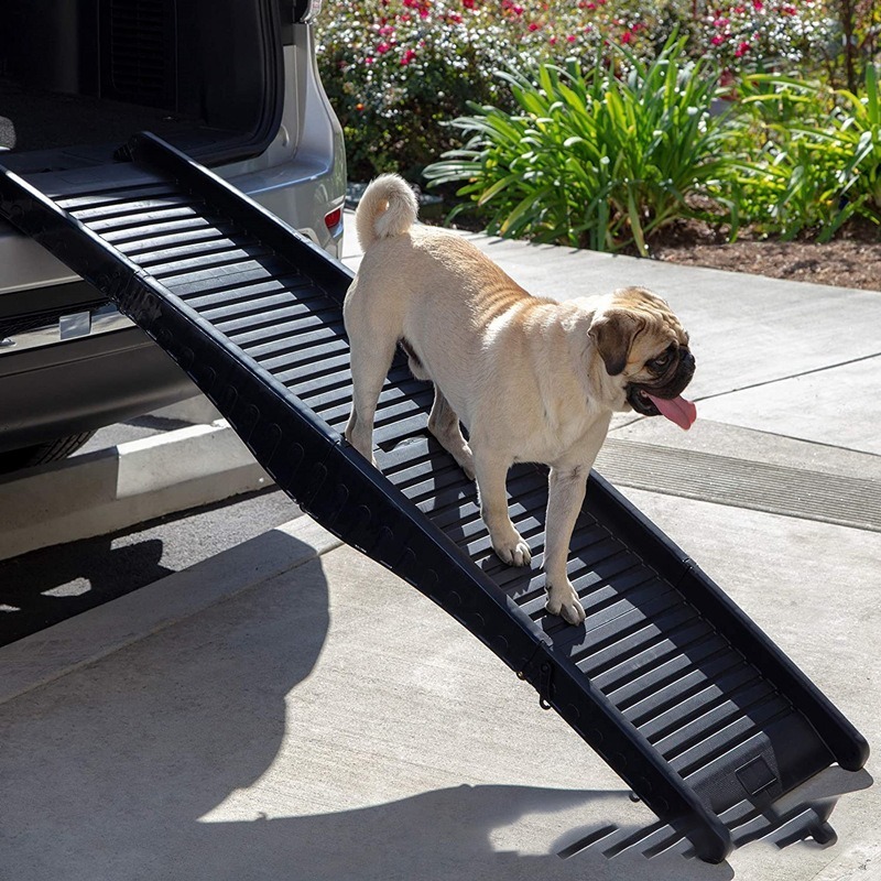 Rampa para perros, rampa portátil para mascotas para automóvil, cama, sofá,  SUV, escaleras para perros para camas altas, rampa de escaleras para