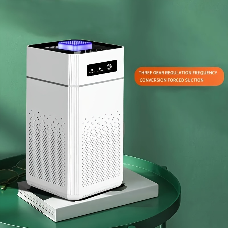 Purificador de aire 4 en 1: filtro HEPA verdadero con generador de iones  negativos, Entrega gratuita