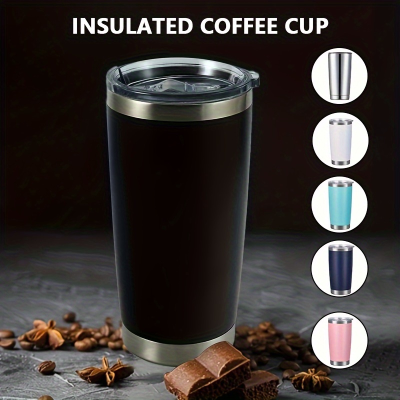 1 taza térmica de acero inoxidable - 500 ml por taza - taza con aislamiento  de doble pared - taza de café irrompible - taza térmica para beber (500 ml)