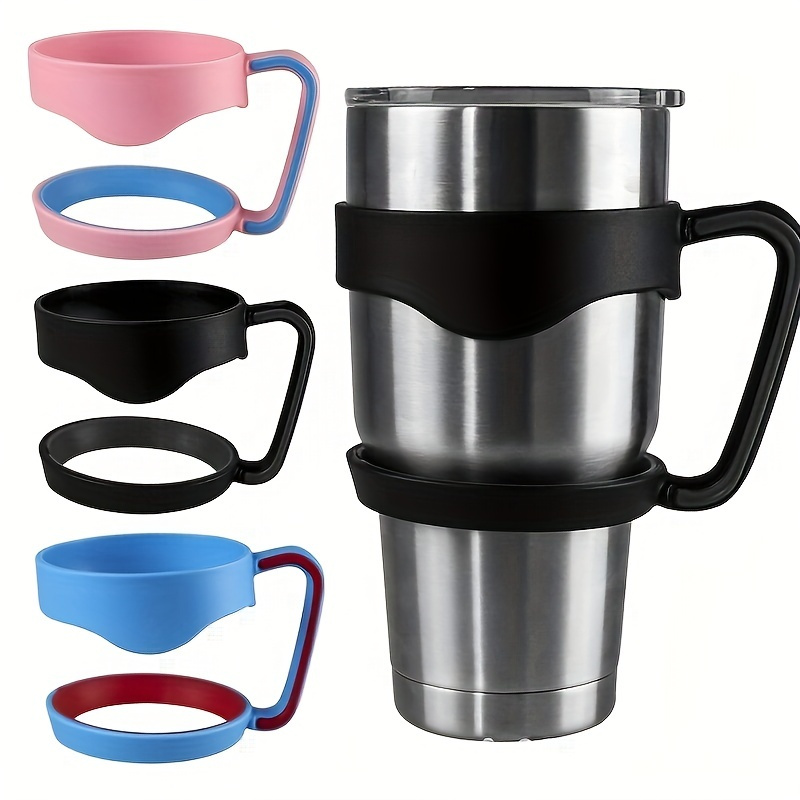 Tumbler Handle for 30 oz Yeti Rambler Cooler Cup, Rtic Mug(Old  Style), Sic, Ozark Trail Grip and more Tumbler Mugs - BPA FREE (Pink-CUP  NOT INCLUDE): Tumblers & Water Glasses