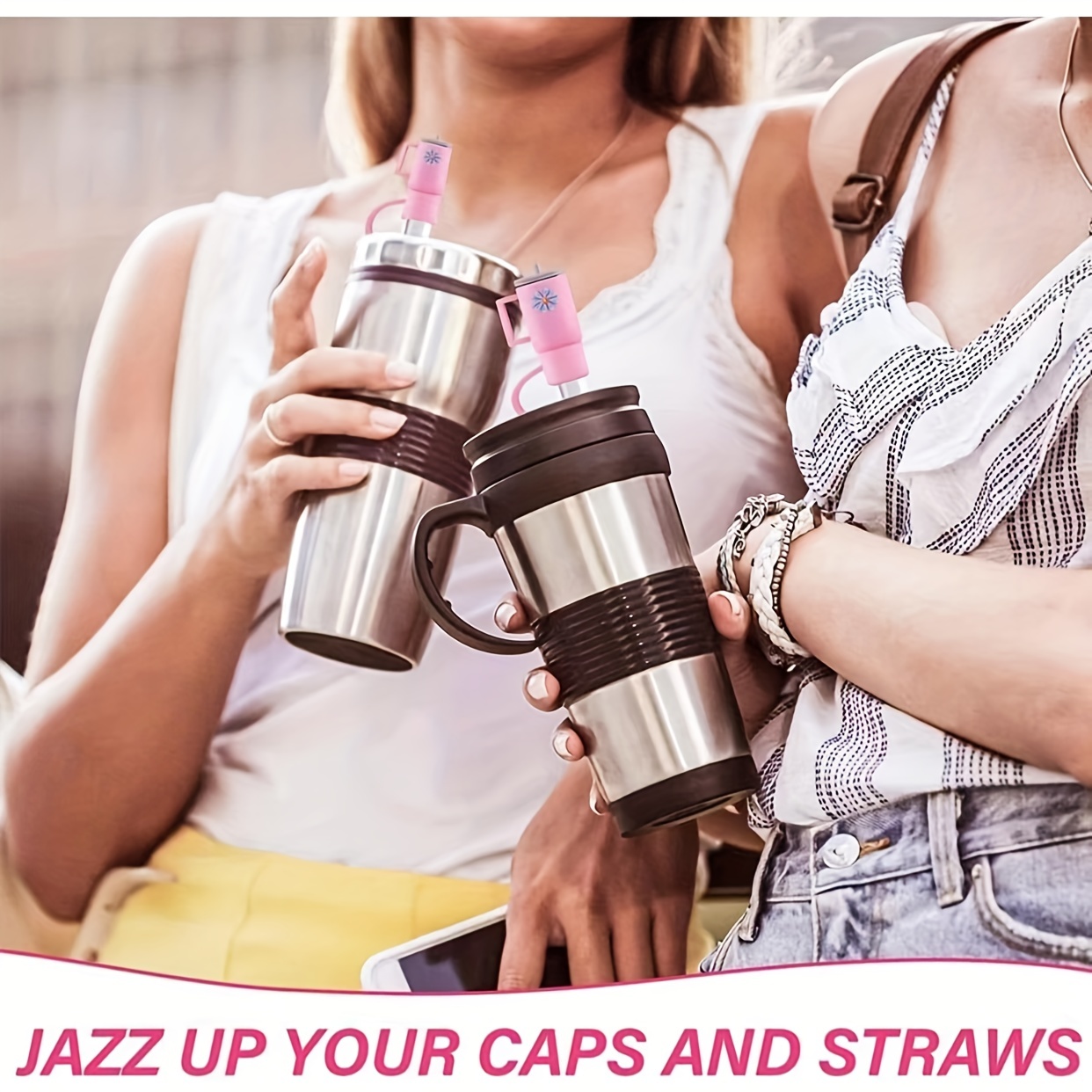 20Pcs Nurse Straw Covers Cap For Stanley 40&30 oz Tumbler Straw Topper  Reusable Drinking Straw Tips Lids for 10mm Straws Stanley Cup Accessories