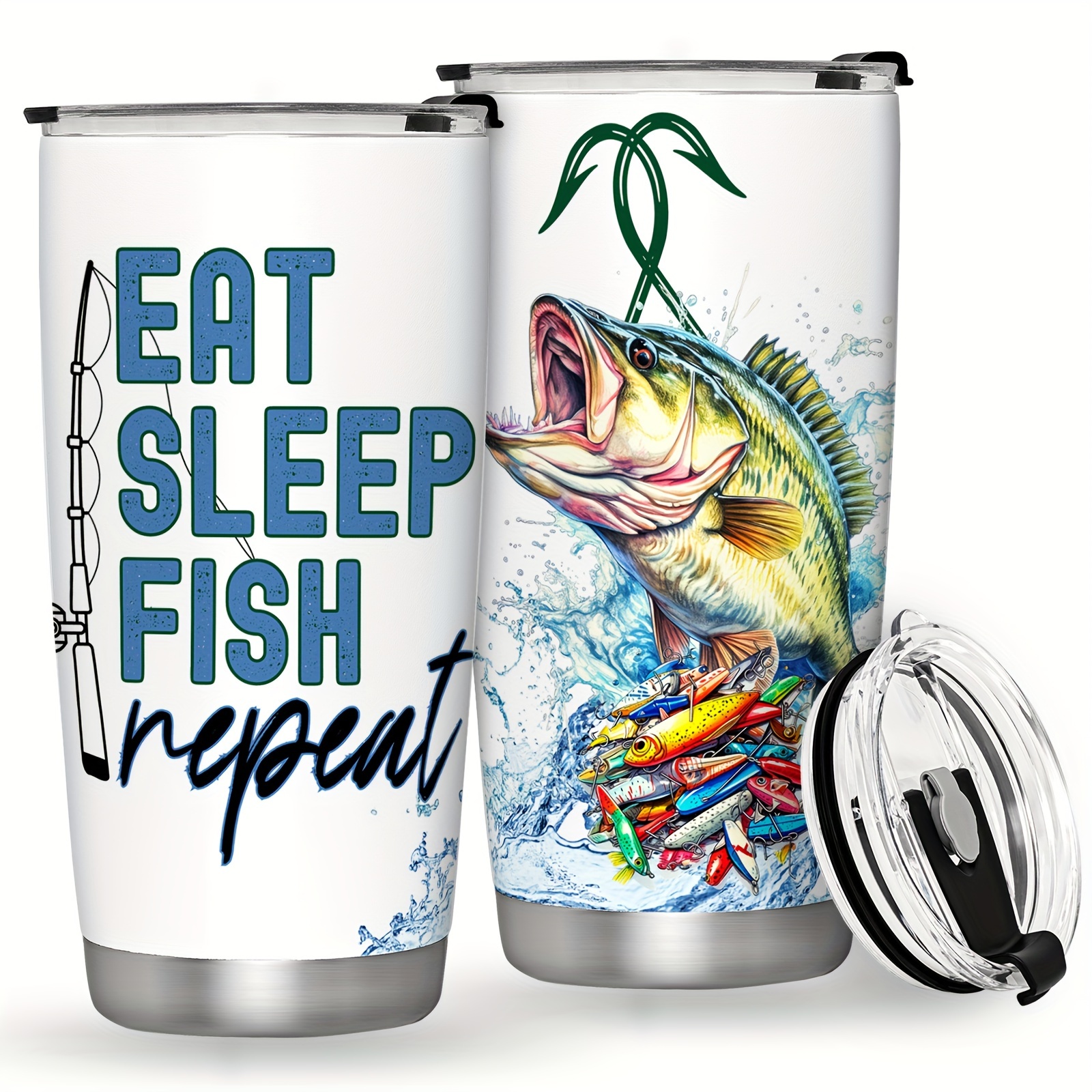 Beer Fishy Fishy | Funny Bass Fishing Coffee Mug | Fisherman Gift | Fishing  Gifts For Men | Gift For Dad | Mug For Men Who Loves Fishing