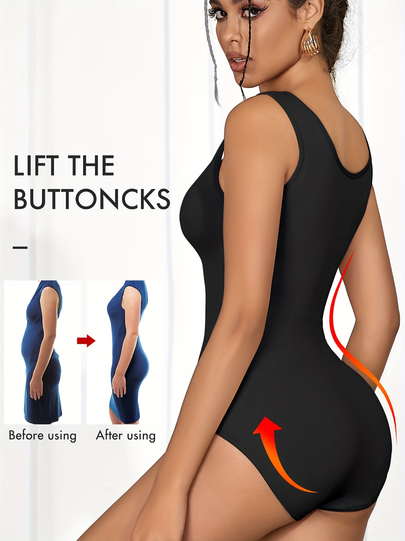 Women Butt Lifter Body Shaper Waist Trainer Shapewear Push Up Strap Tummy  Control Panties Butt Enhancer Lingerie Set (837 Black) : :  Clothing, Shoes & Accessories