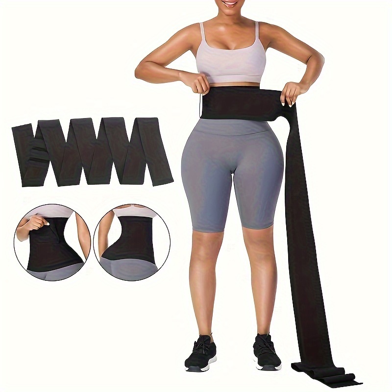 118.11inch Waist Wrap Trainer for Women, Tummy Wrap Waist Trimmer Belt  Slimming Body Shaper Plus Size Workout Body Belt Bandage Accessories Corset