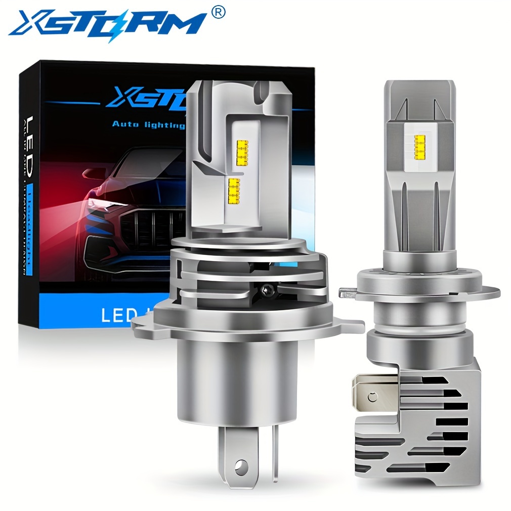 UPXSXT 2Pcs Ampoule H4 LED Phare Voiture, 9-32V 16000LM 100W Lentille de  projecteur Ampoules de phares à LED Hi-Lo Beam blanc froi - Cdiscount Auto