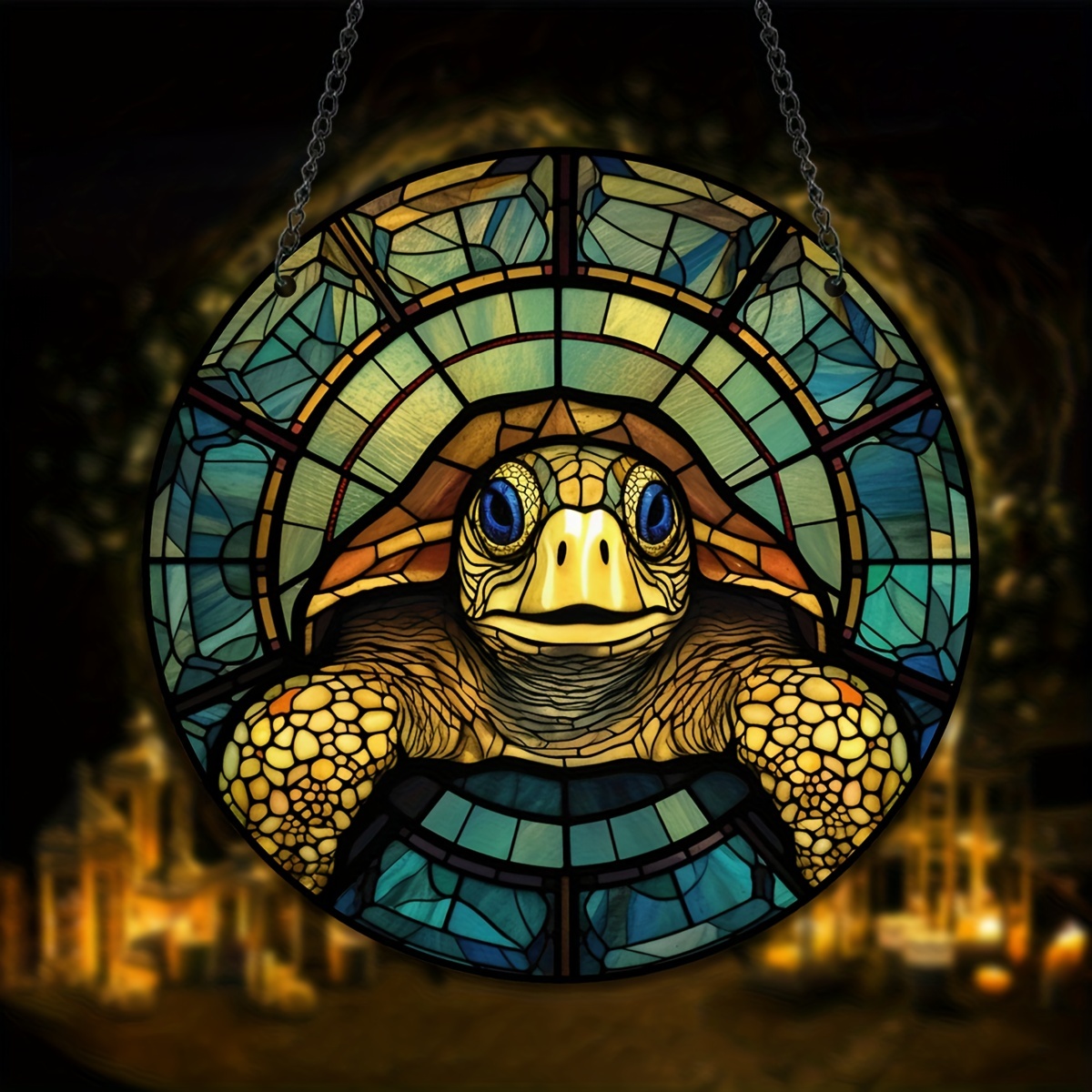 Turtles Stain Glass  Diamond Painting Bling Art