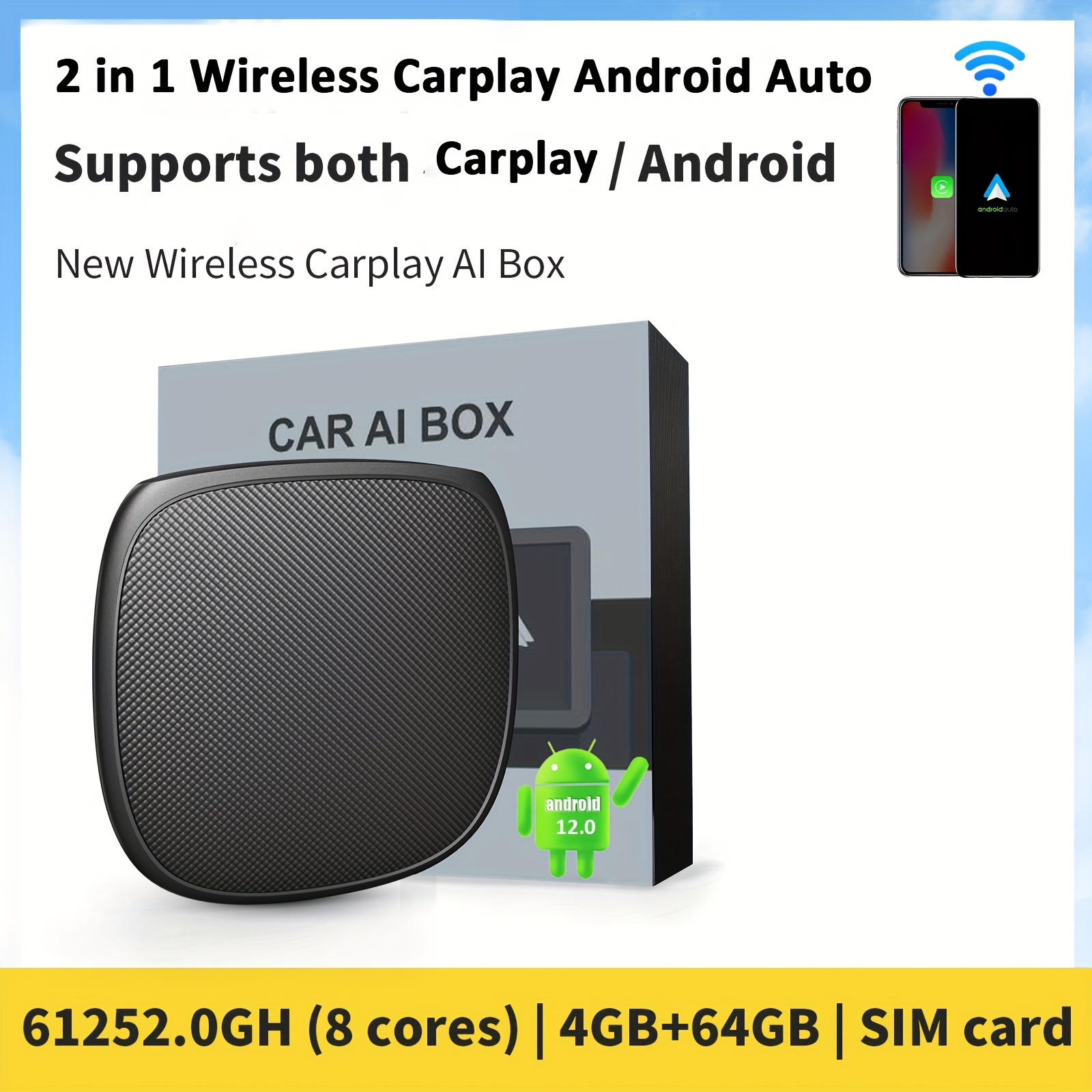 Wireless Carplay & Android System Ai Box – Pyle USA
