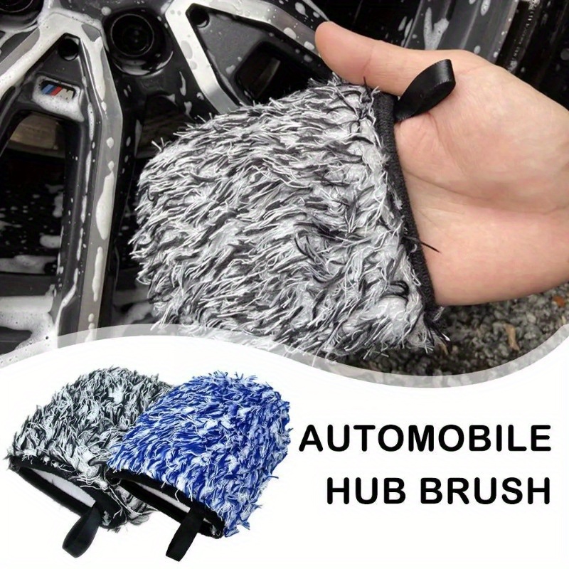 2Pcs Clay Mitt Non-Scratch Fiber Auto Detailing Mitt Reusable Car