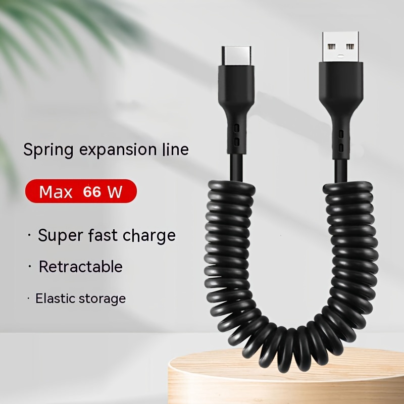 3 in 1 Spring Retractable USB Cable Reel - China Retractable USB Charger  and Mini Charger price