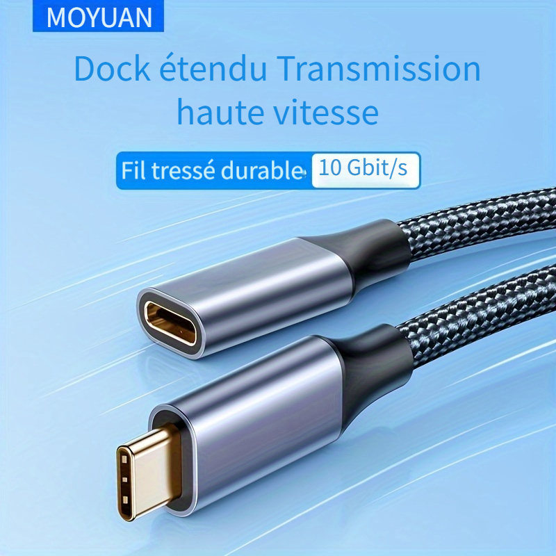 Câble pour ordinateur portable 3 broches de style européen