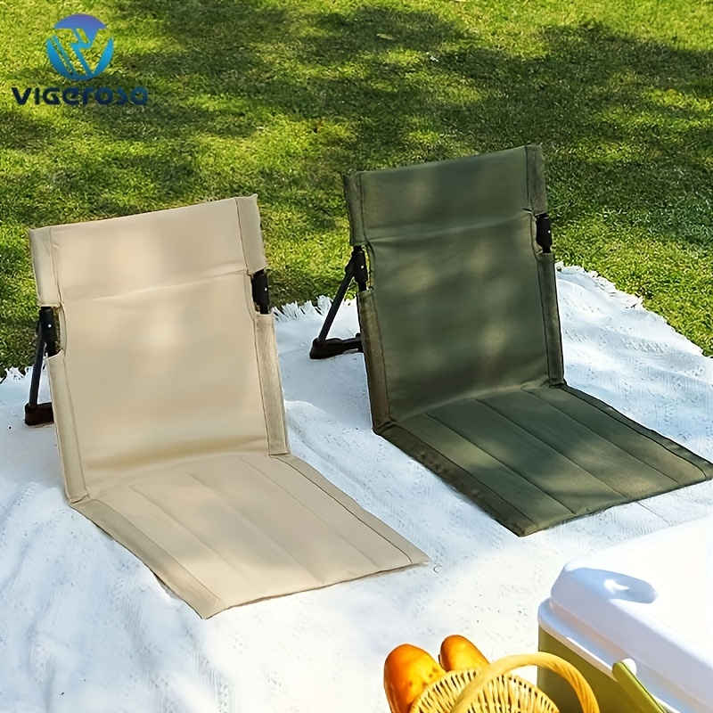 MZXUN. Goldener Stuhl Zubehör Stuhl Garten im Freien Angeln Camping Wandern  tragbaren Sitz Ottomane Klapp : : Sport & Freizeit