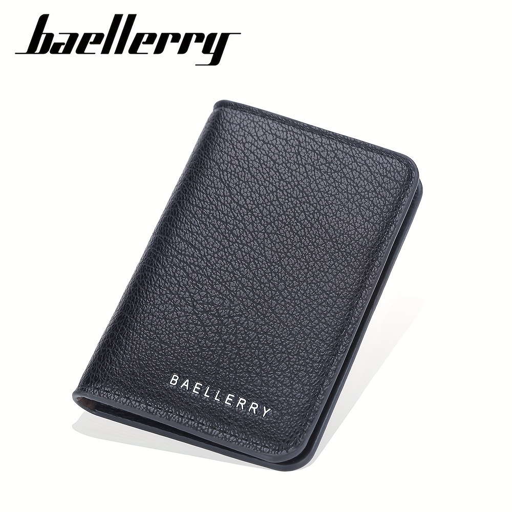 8 Card Slots Slim Genuine Leather Men Mini Credit - Temu